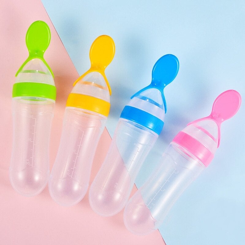 Baby Squeezing Feeding Bottle