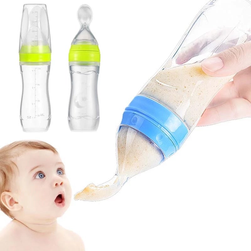 Baby Squeezing Feeding Bottle